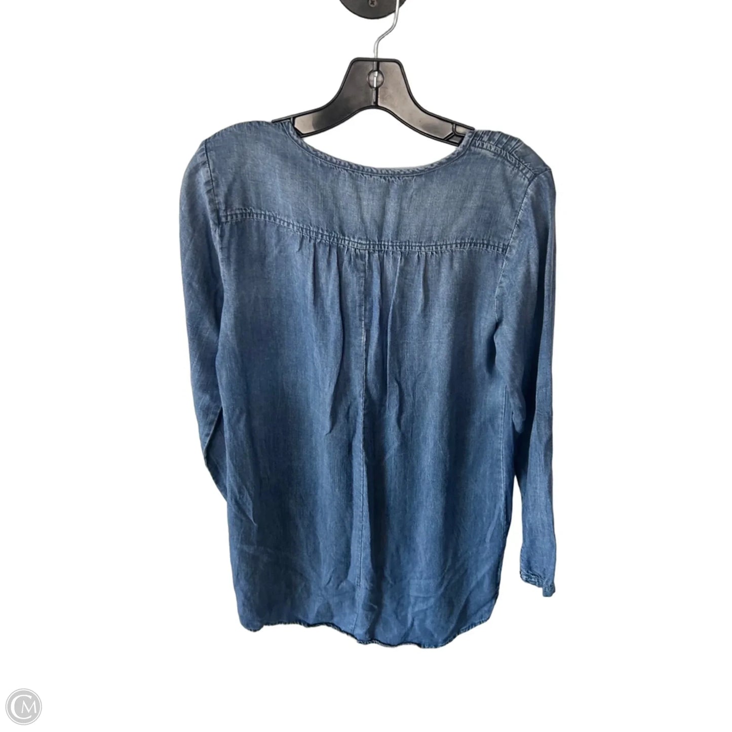 Tunic Long Sleeve By Love Stitch In Blue Denim, Size: M