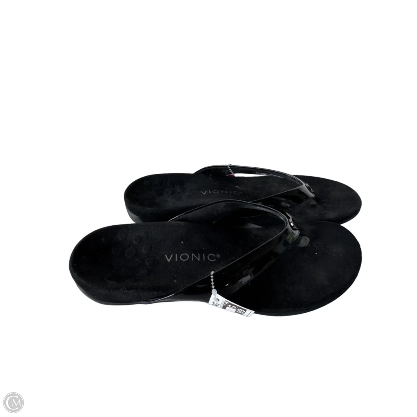 Sandals Flip Flops By Vionic In Black, Size: 10