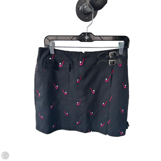 Skirt Designer By Lilly Pulitzer In Black & Pink, Size: 4