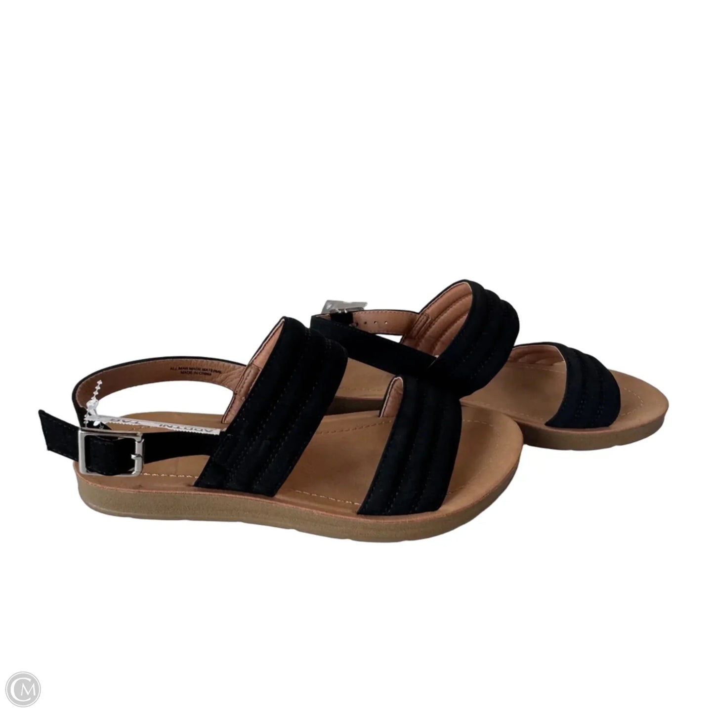 Sandals Flats By Soda In Black, Size: 7.5