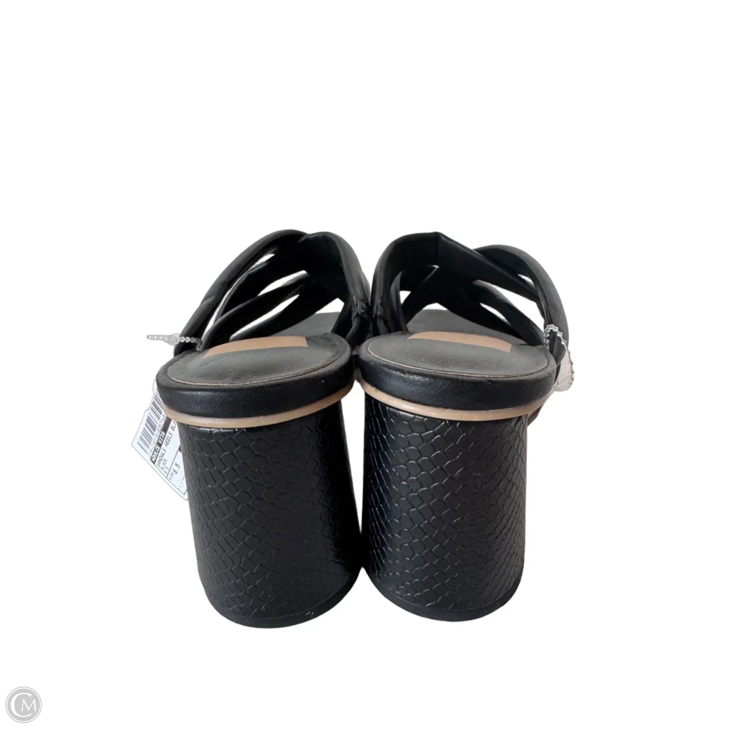 Sandals Heels Block By Dolce Vita In Black, Size: 8.5