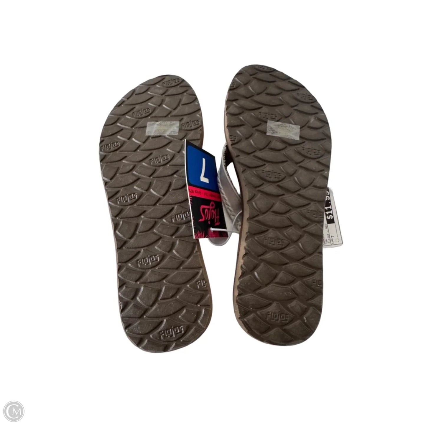 Sandals Flip Flops By Clothes Mentor In Tan, Size: 7