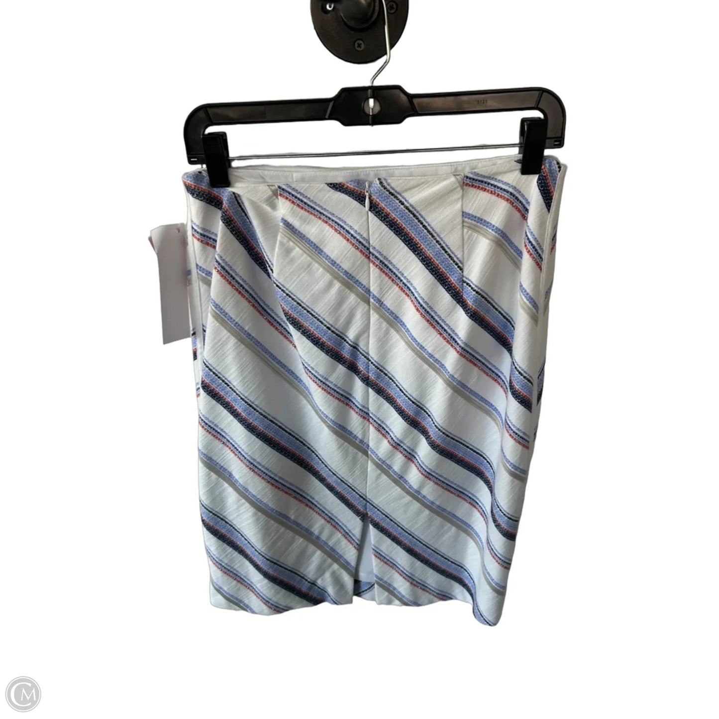 Skirt Midi By White House Black Market In Blue & White, Size: 4