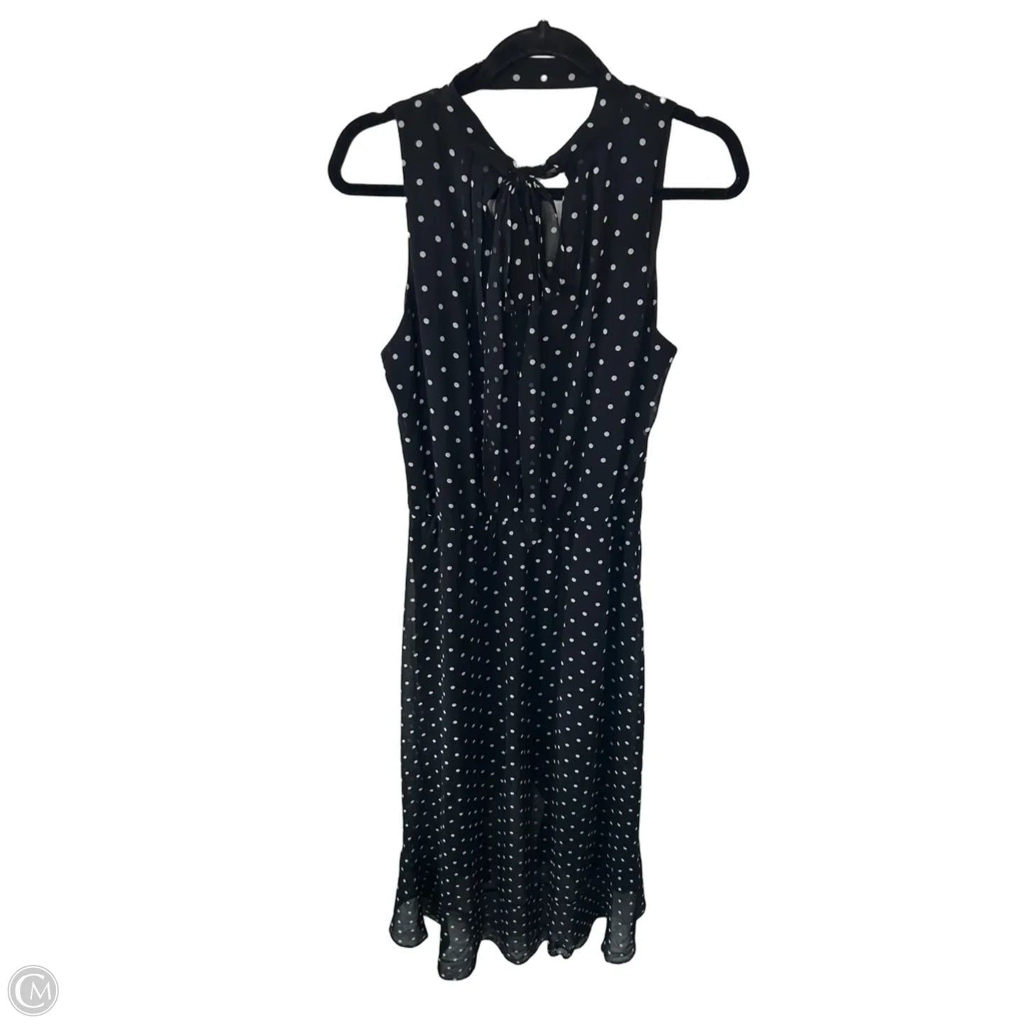 Dress Casual Midi By White House Black Market In Black & White, Size: L
