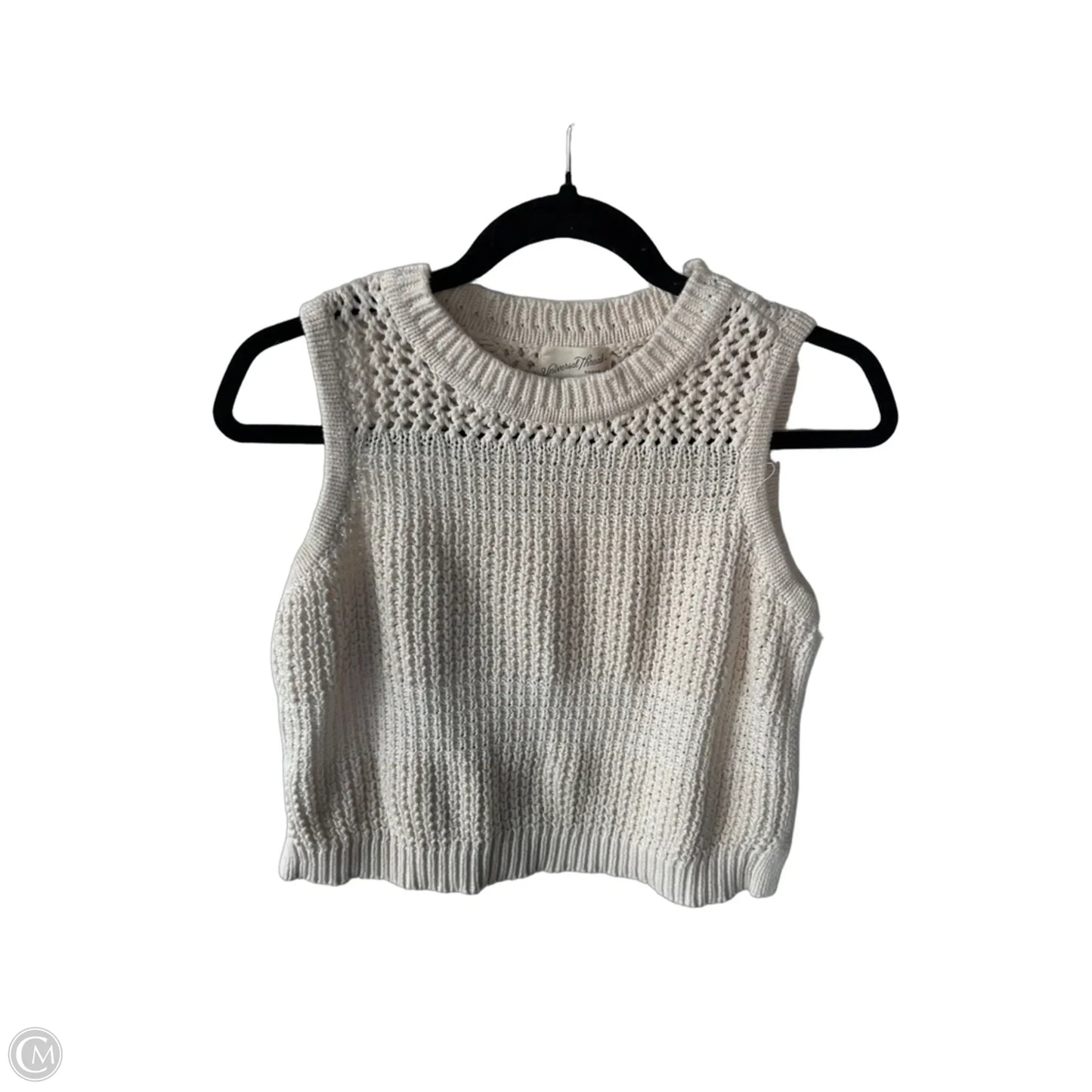 Vest Sweater By Universal Thread In Cream, Size: M