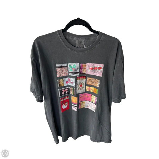 Top Short Sleeve Basic By Comfort Colors In Grey, Size: Xl