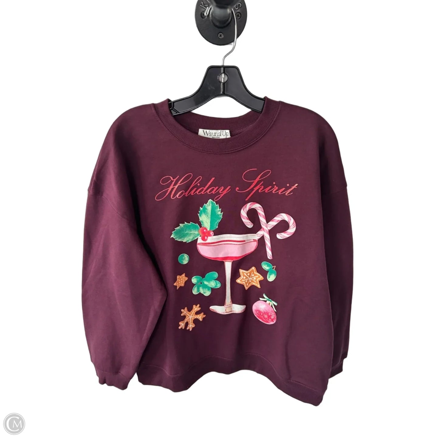 Sweatshirt Crewneck By Wound Up In Red, Size: Xl