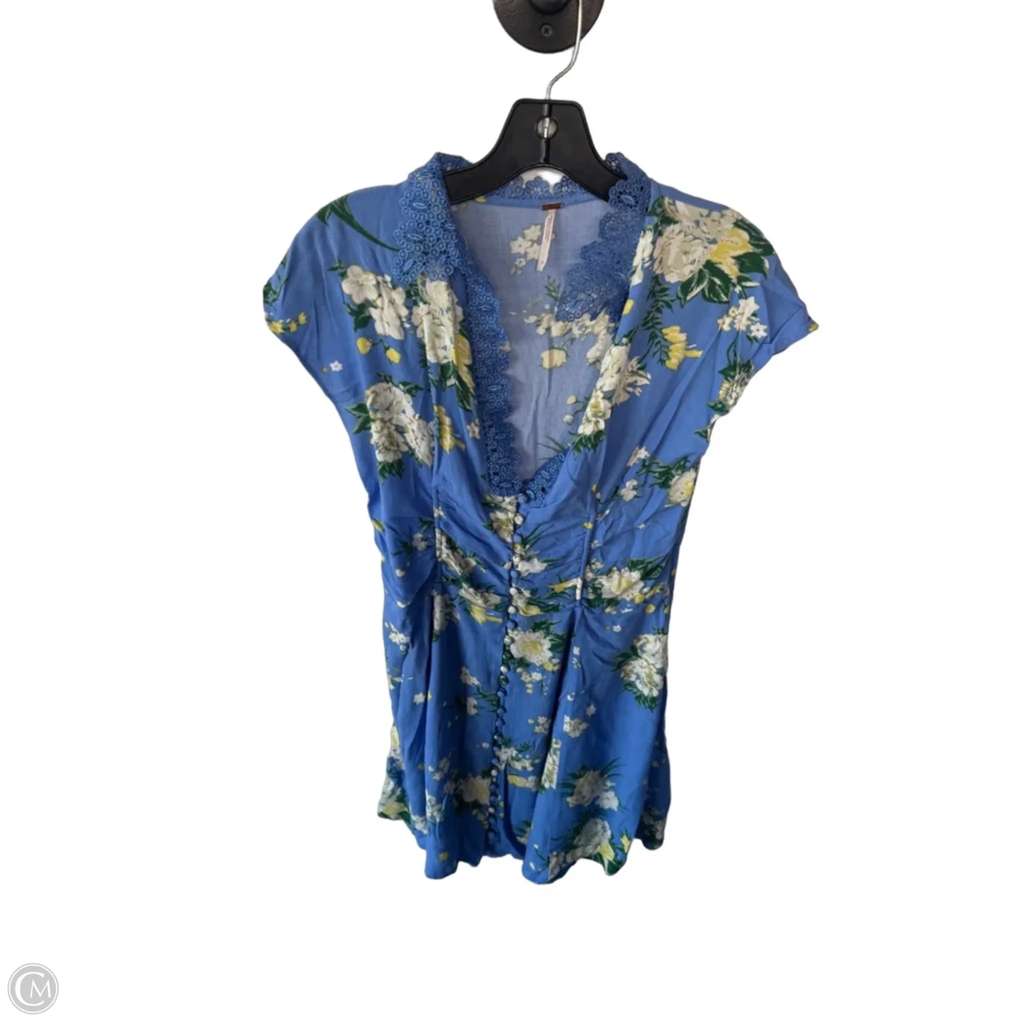 Dress Casual Short By Free People In Blue & Green, Size: M
