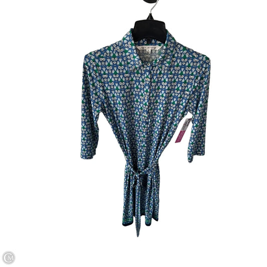 Dress Casual Short By Max Studio In Blue & Green, Size: Xs