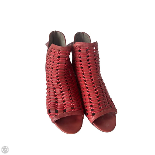 Sandals Heels Block By Donald Pliner In Red, Size: 6.5