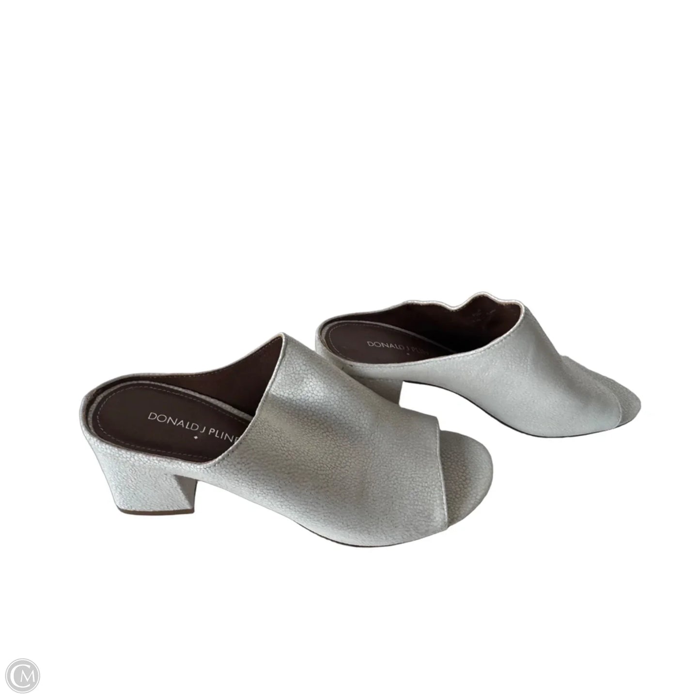 Sandals Heels Block By Donald Pliner In White, Size: 7
