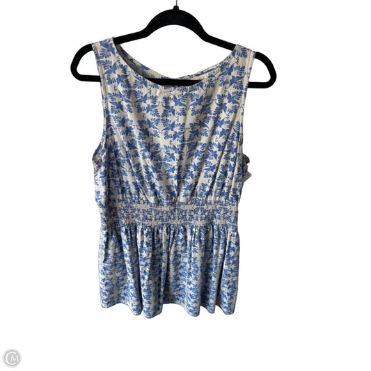 Dress Casual Short By Universal Thread In Blue & Cream, Size: Xl