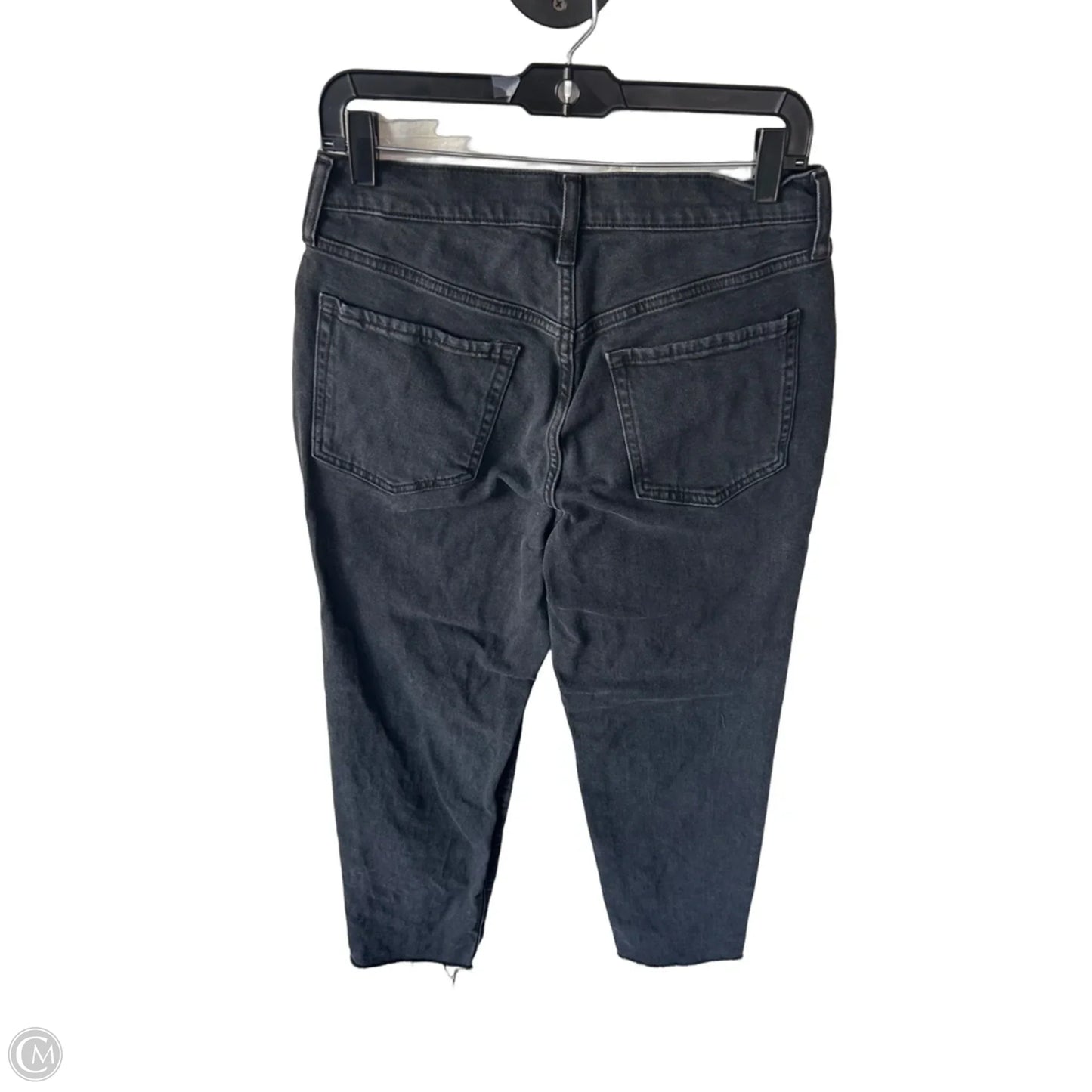 Jeans Straight By Old Navy In Black Denim, Size: 6