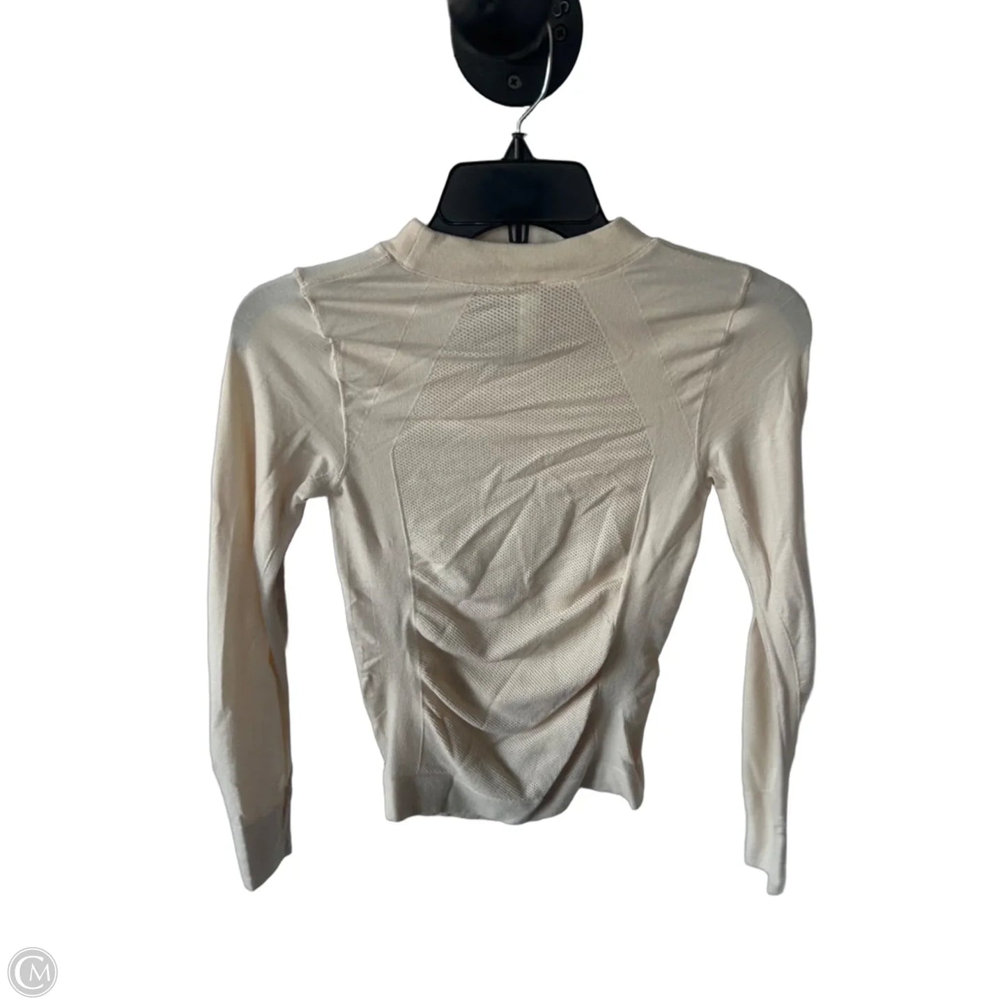Athletic Top Long Sleeve Crewneck By Athleta In Tan, Size: Xs