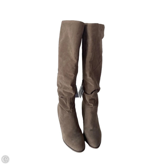 Boots Knee Heels By Universal Thread In Brown, Size: 7