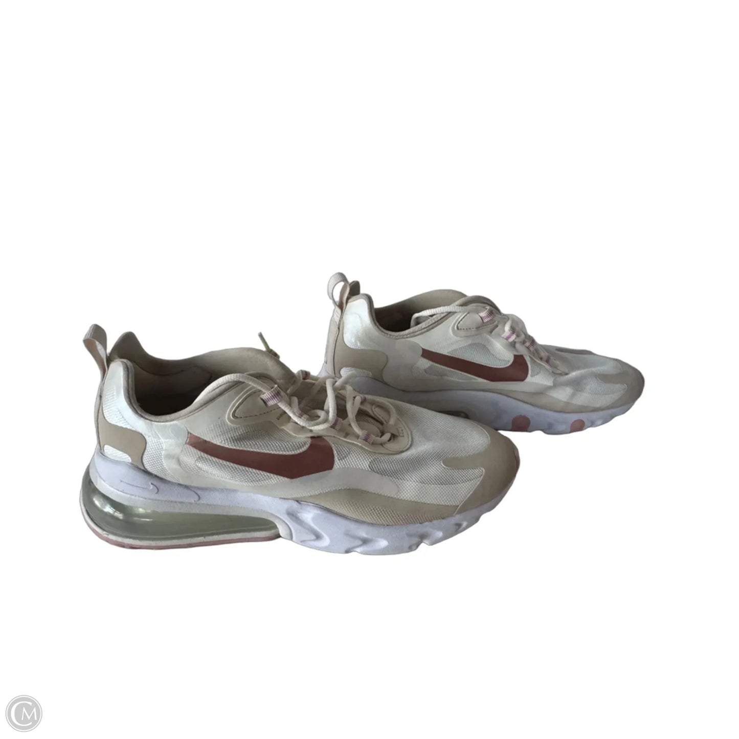 Shoes Sneakers By Nike In Tan & White, Size: 9.5