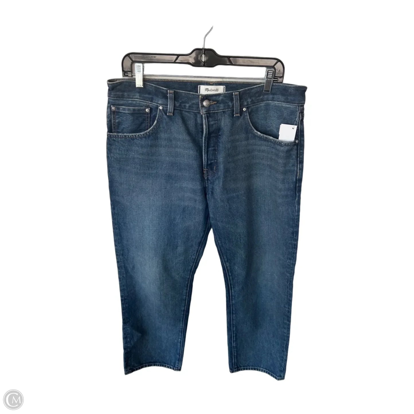Jeans Straight By Madewell In Blue Denim, Size: 8p