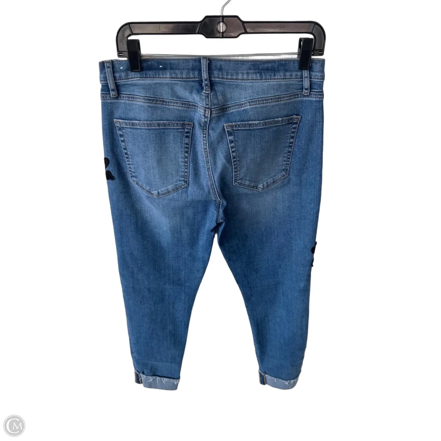 Jeans Skinny By Loft In Blue Denim, Size: 8