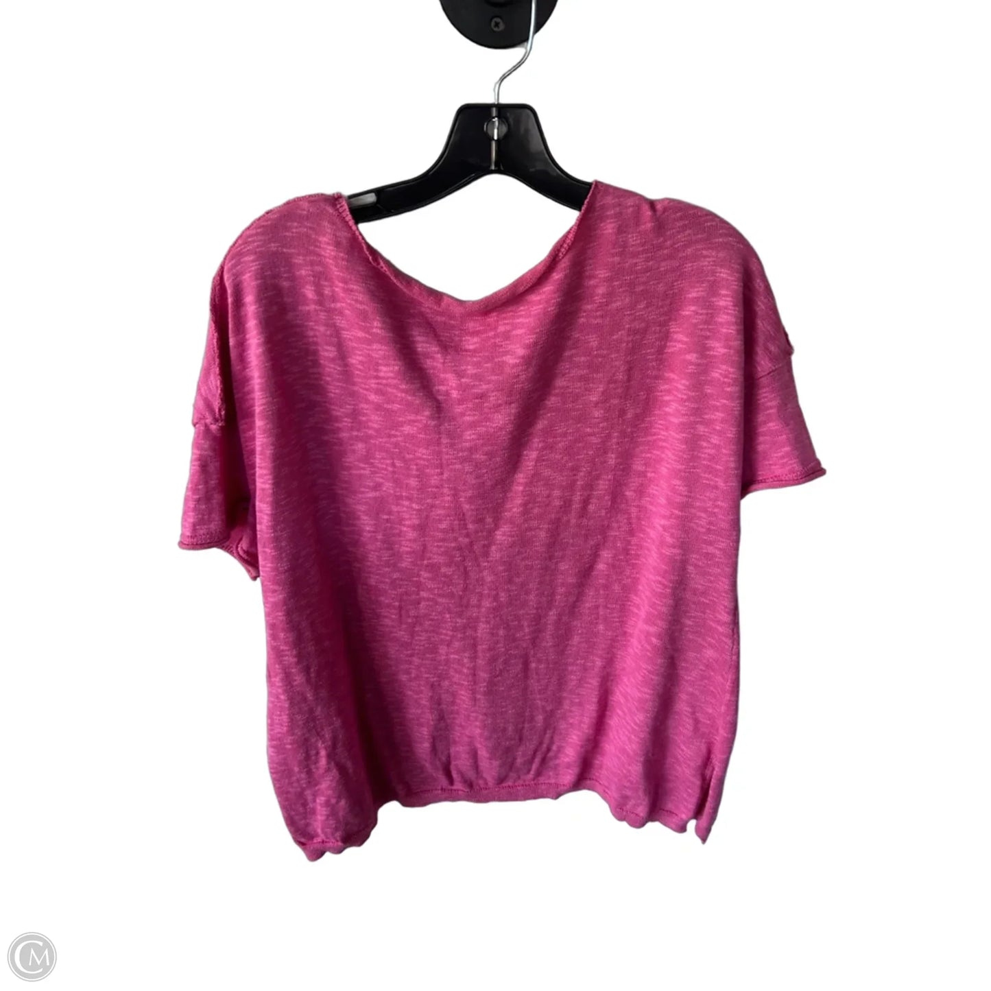 Sweater Short Sleeve By Cme In Pink, Size: S