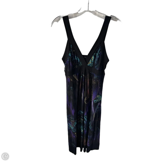 Dress Casual Maxi By Karen Kane In Black & Purple, Size: L