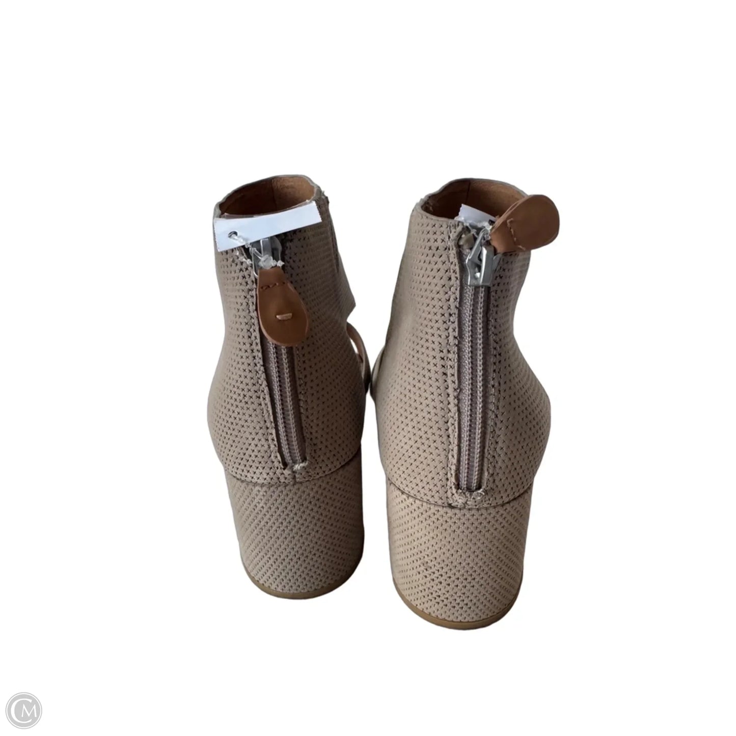 Sandals Heels Block By Gentle Souls In Grey, Size: 9.5