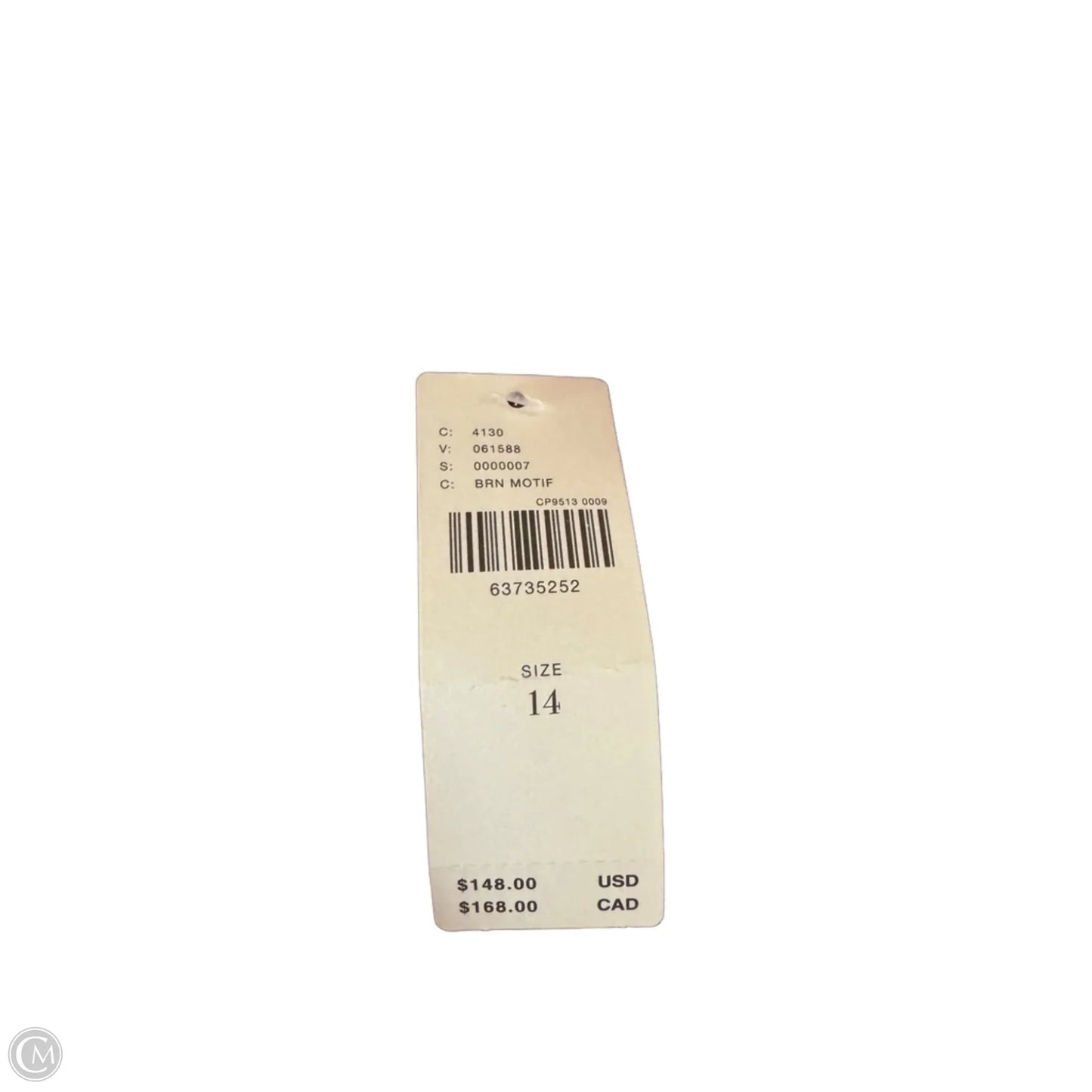 Dress Party Short By Maeve In Black & Tan, Size: L