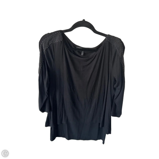 Top Long Sleeve By White House Black Market In Black, Size: M