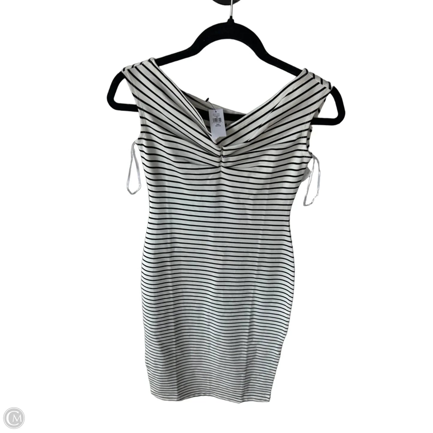 Dress Casual Midi By Banana Republic In Black & White, Size: Xxsp