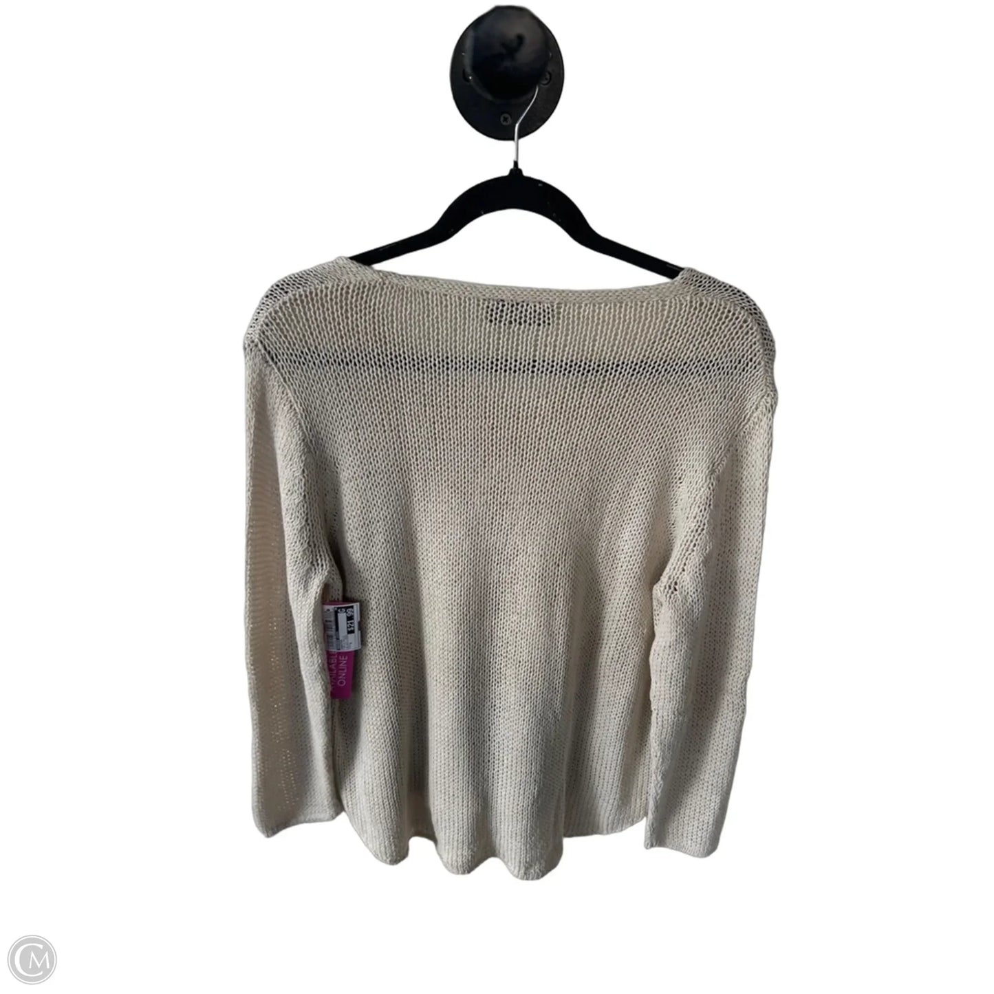 Sweater By Wooden Ships In Tan & White, Size: S