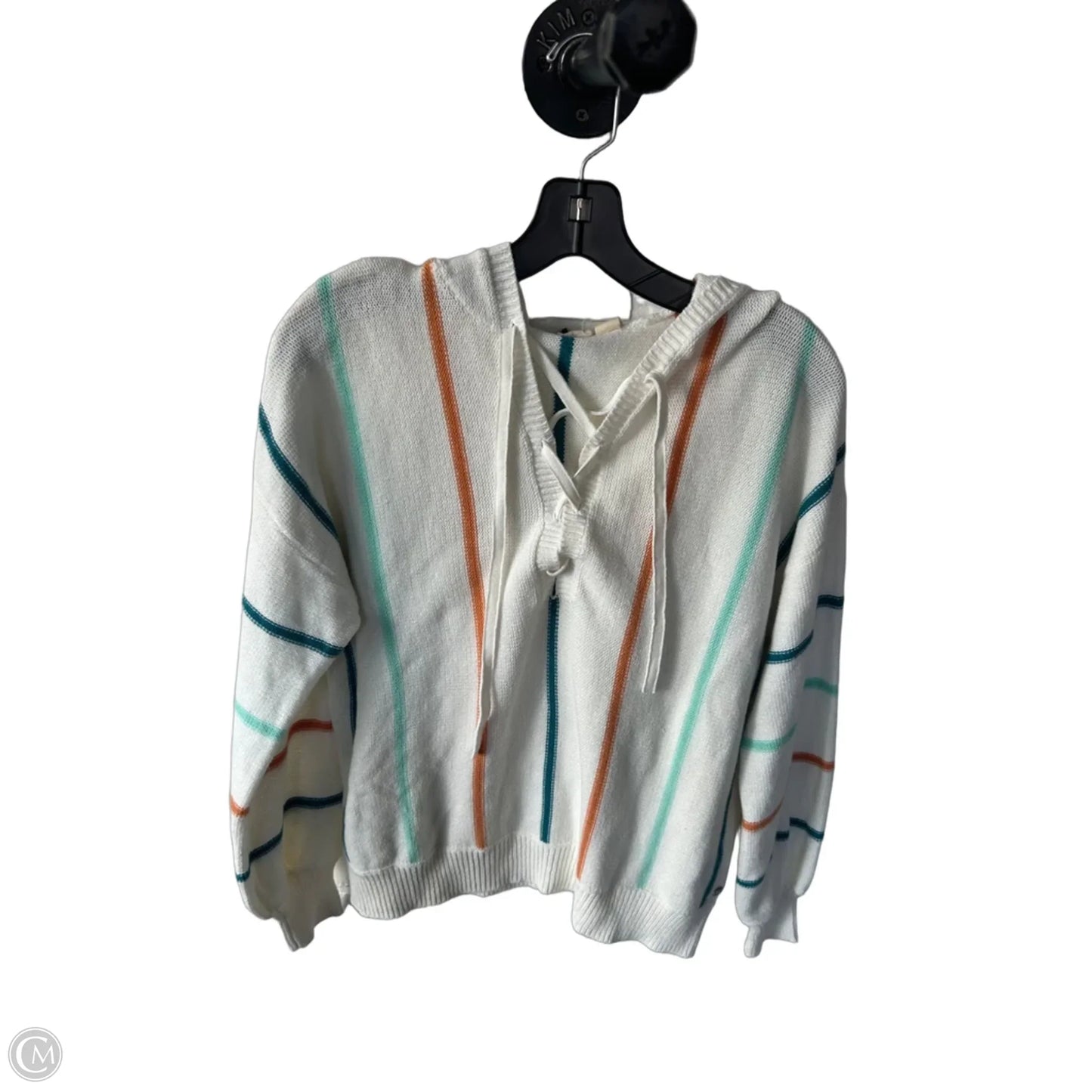 Sweater By Roxy In Blue & White, Size: M