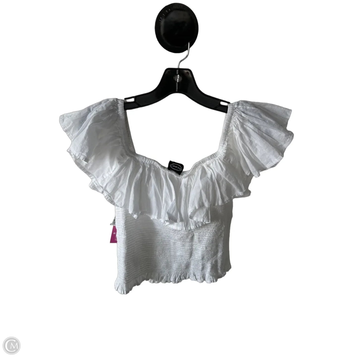 Top Sleeveless By Scoop In White, Size: L