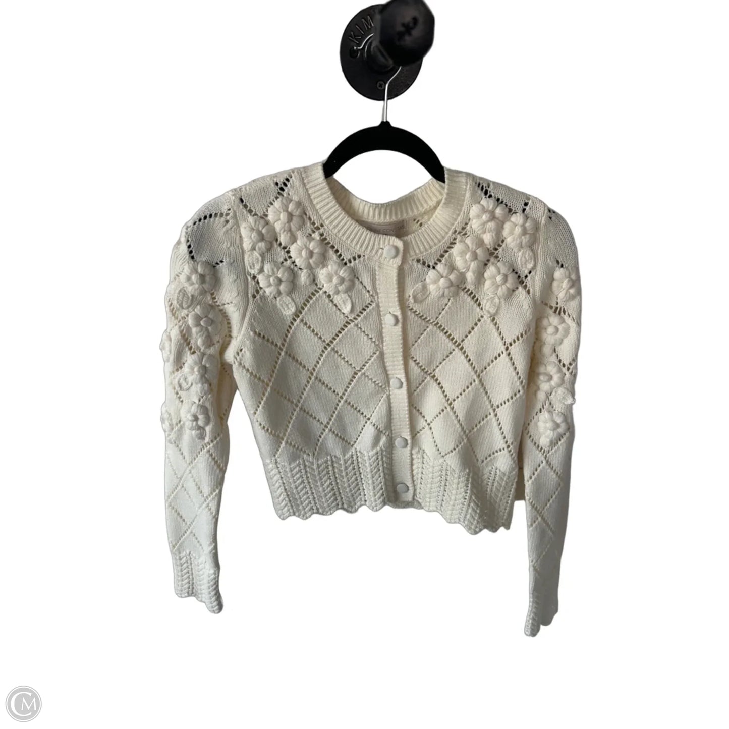 Sweater Cardigan By Cmc In Cream, Size: Xs