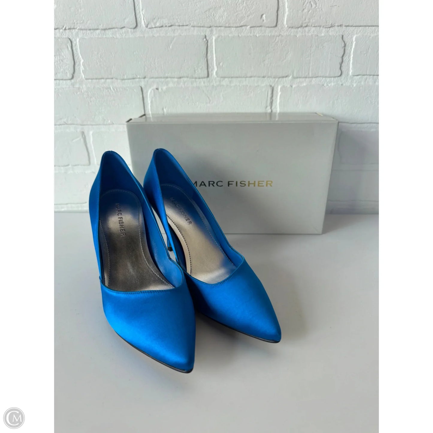 Shoes Heels Stiletto By Marc Fisher In Blue, Size: 6.5