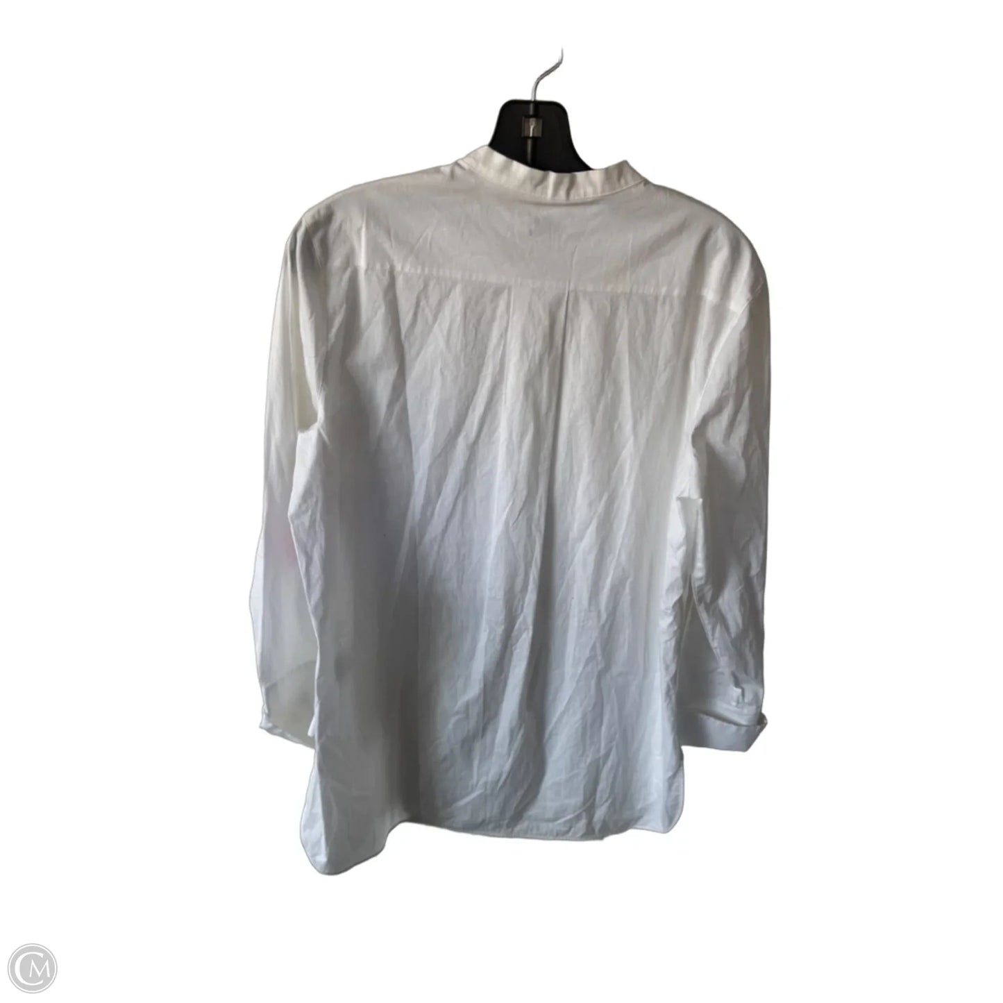 Tunic Long Sleeve By Vince In White, Size: L