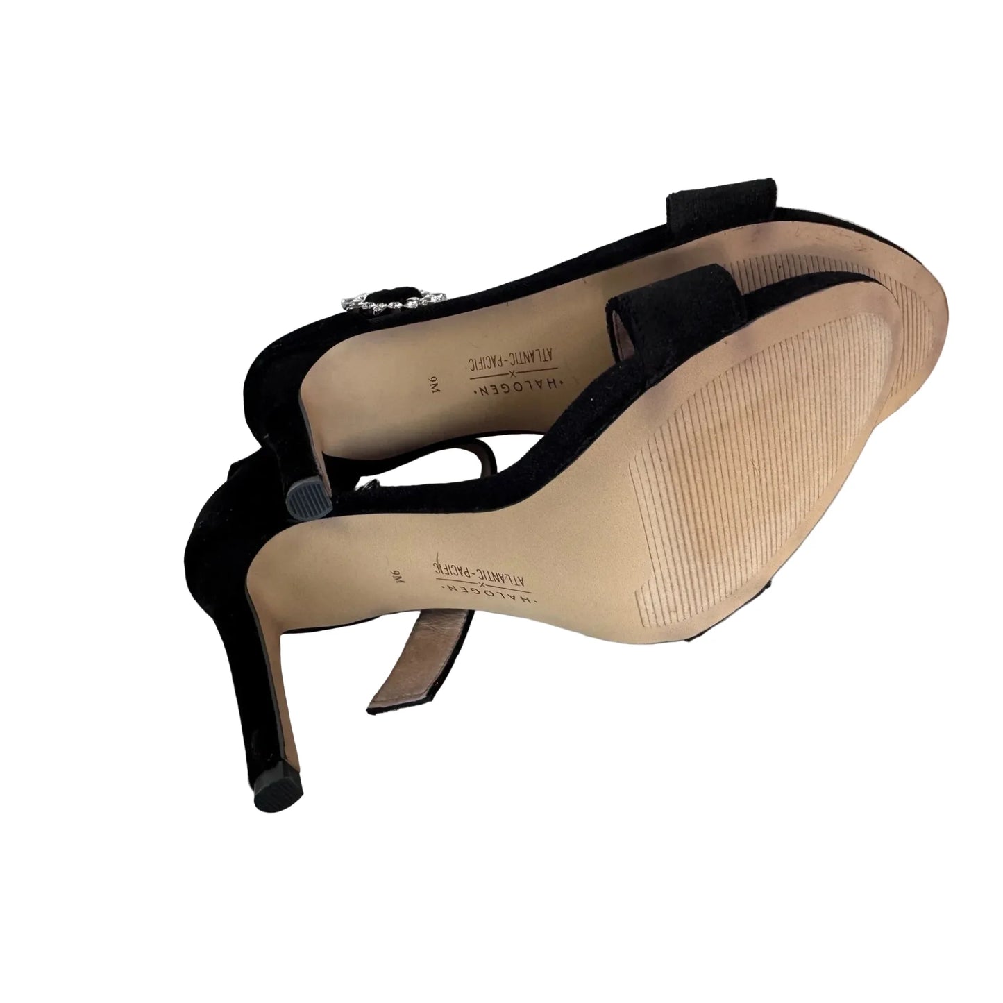 Sandals Heels Stiletto By Halogen In Black, Size: 9