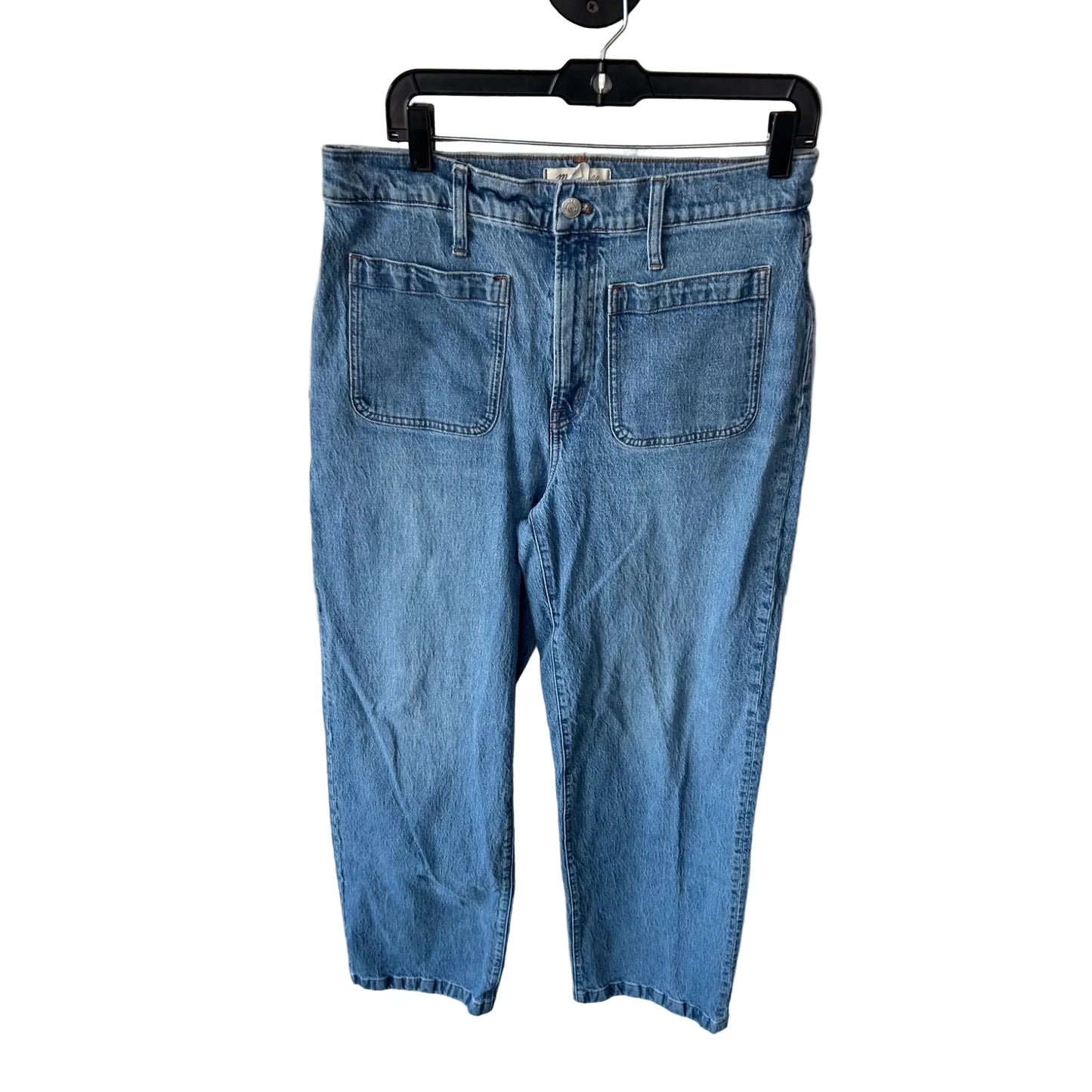 Jeans Wide Leg By Madewell In Blue Denim, Size: 12l