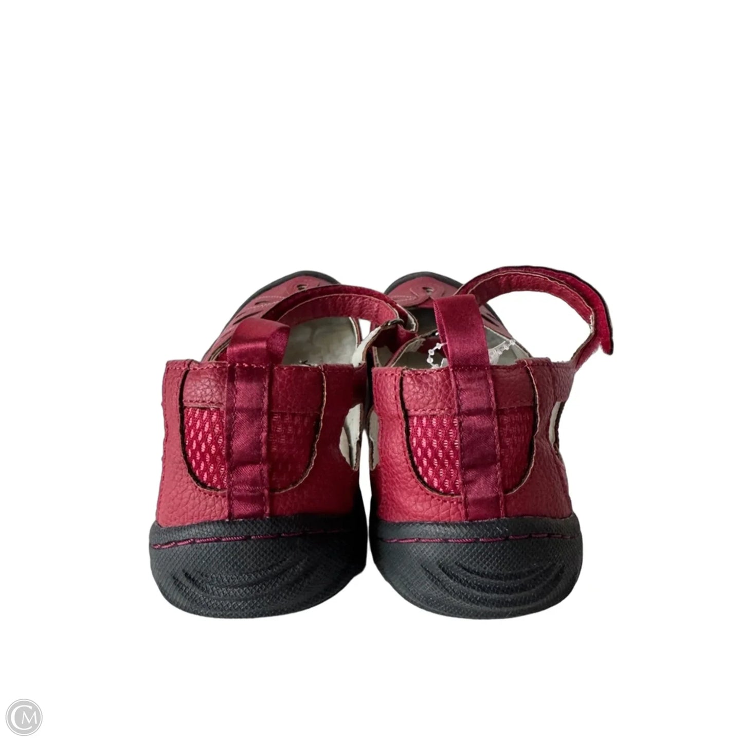 Shoes Flats By Jbu By Jambu In Black & Red, Size: 9