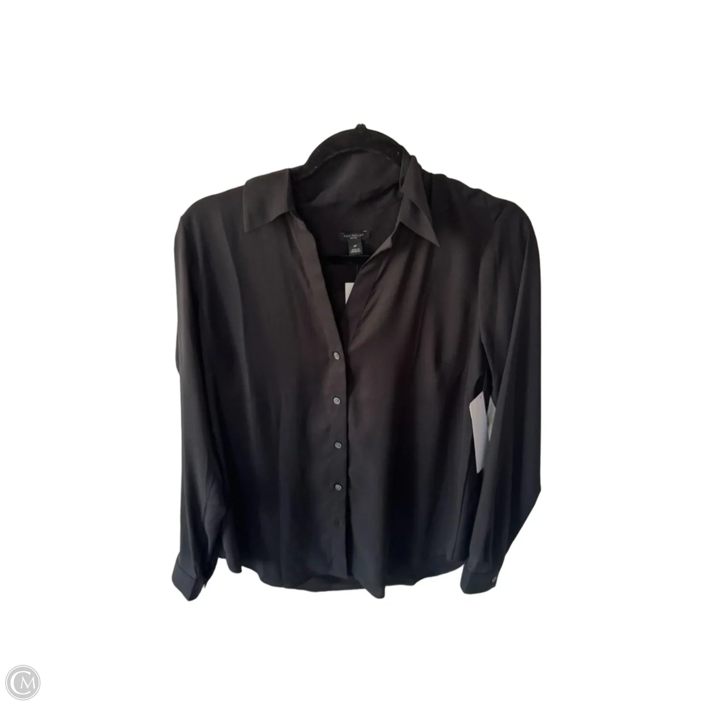 Top Long Sleeve By Ann Taylor In Black, Size: Mp