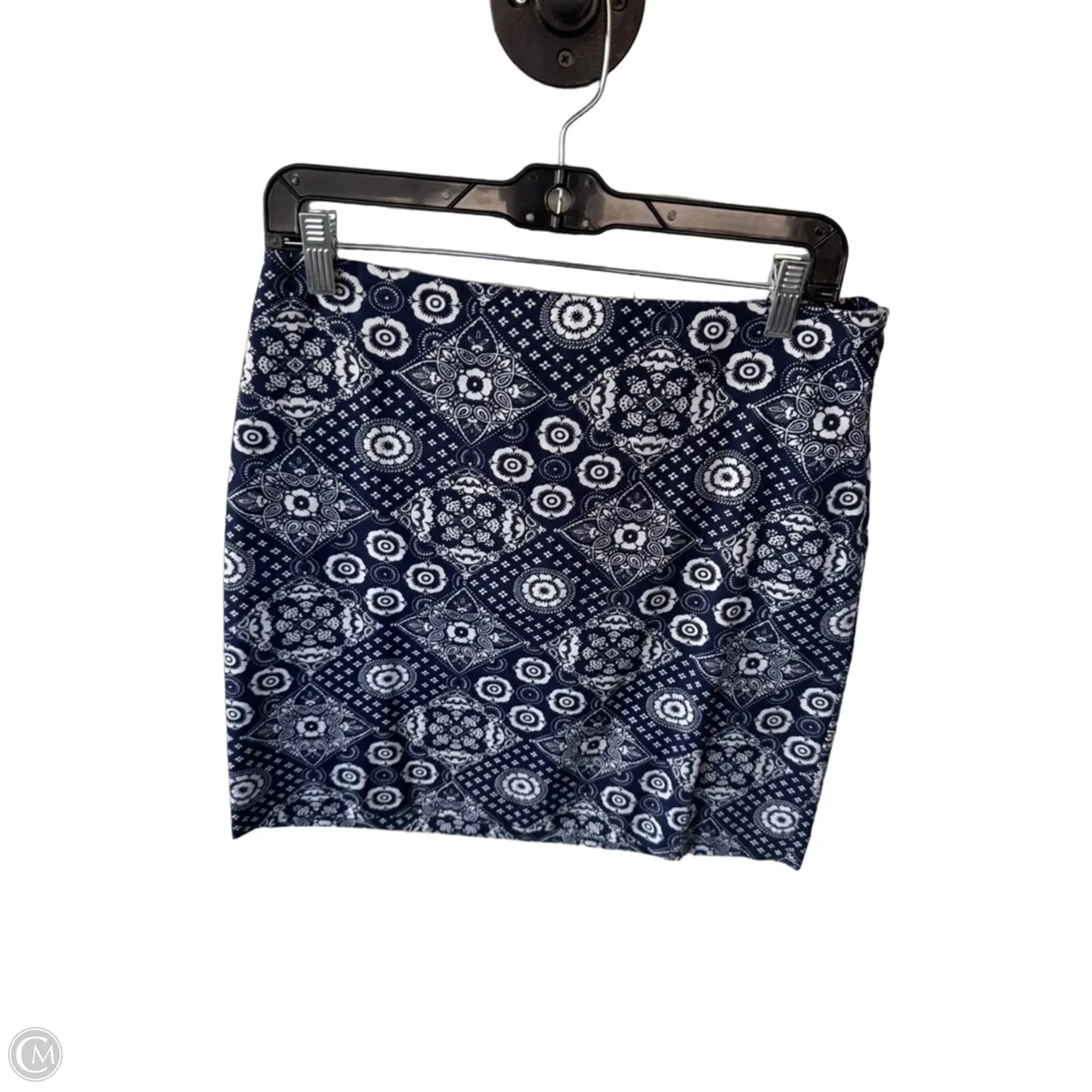 Skirt Mini & Short By Talbots In Blue & White, Size: 6p