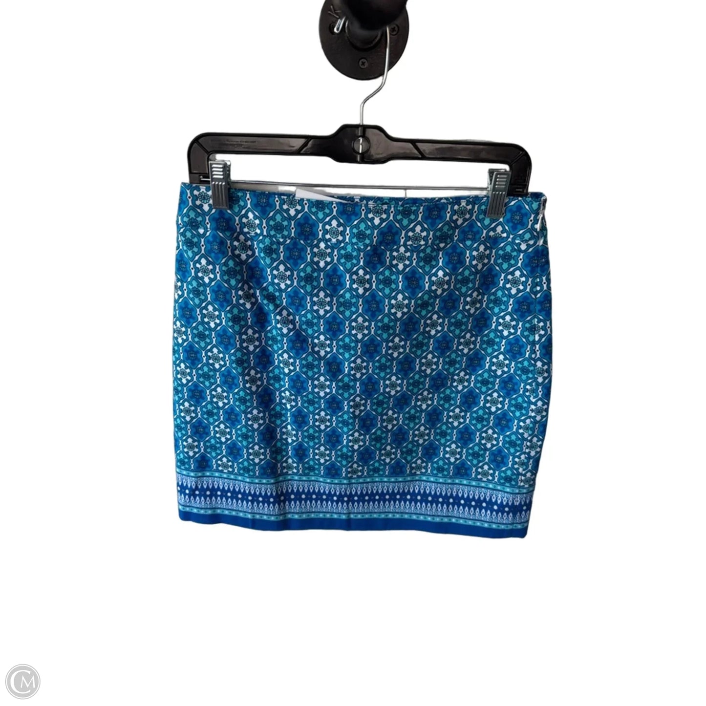 Skirt Mini & Short By Talbots In Blue & White, Size: 6p