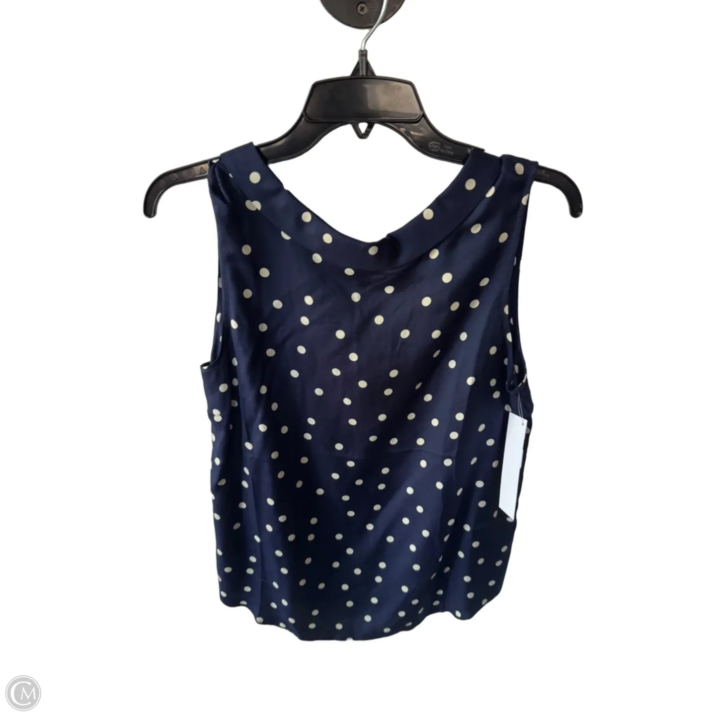 Top Sleeveless By Boden In Blue & White, Size: M