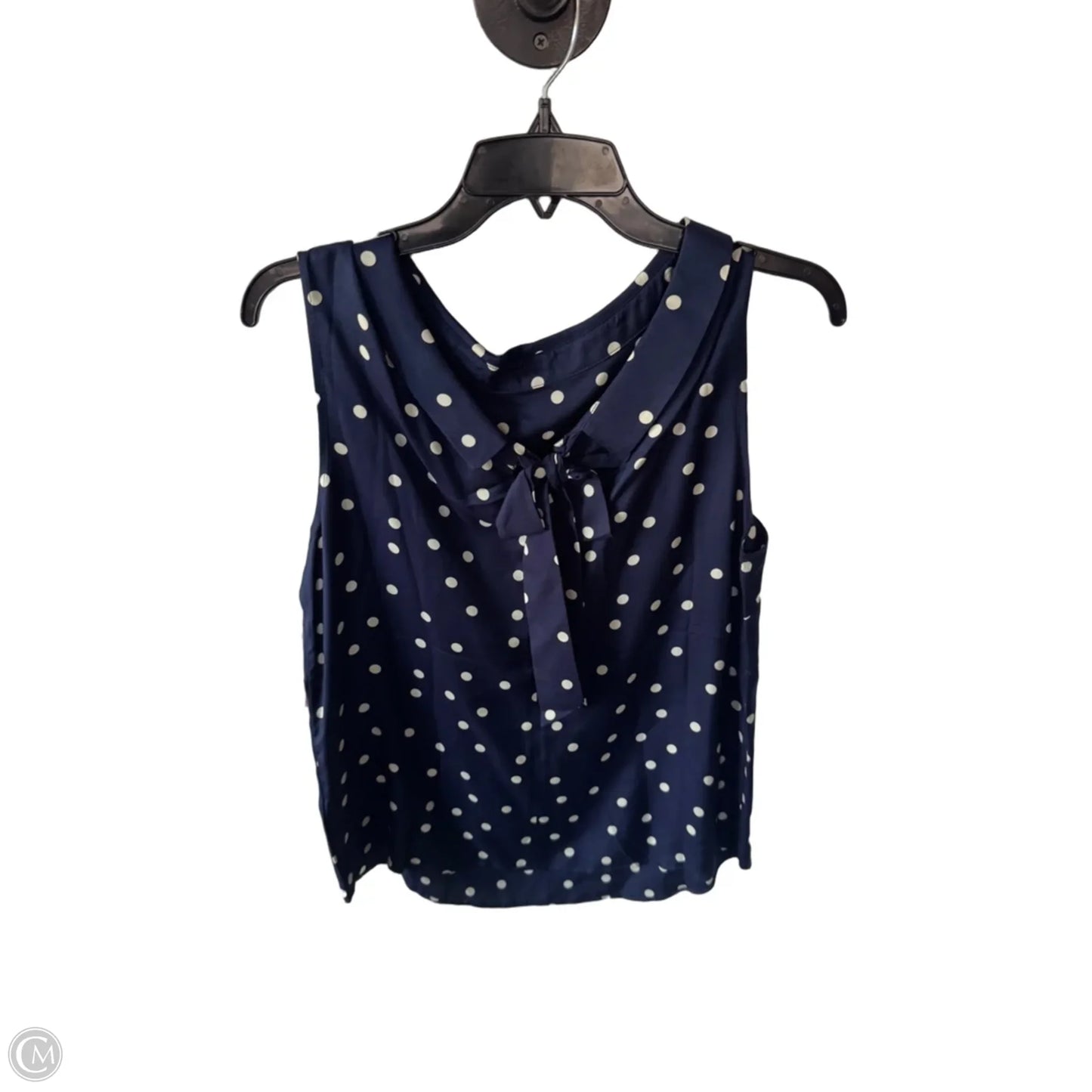 Top Sleeveless By Boden In Blue & White, Size: M