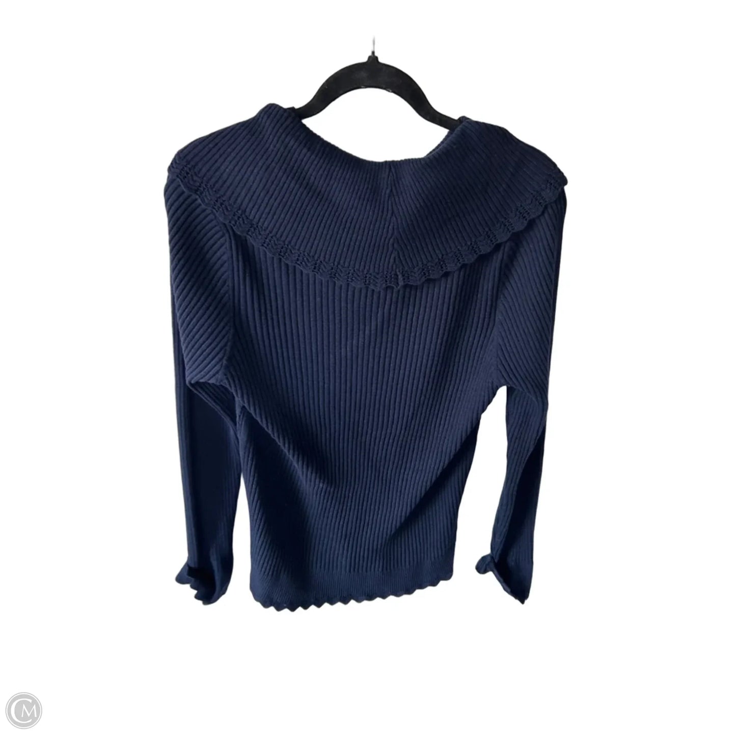 Sweater By Jeanne Pierre In Blue, Size: L