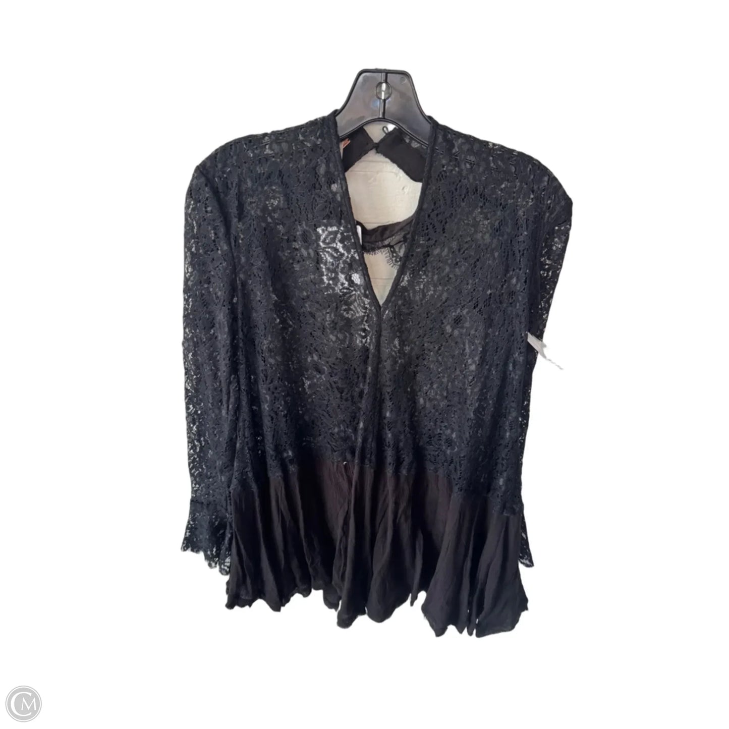 Top Long Sleeve By Free People In Black, Size: Xs