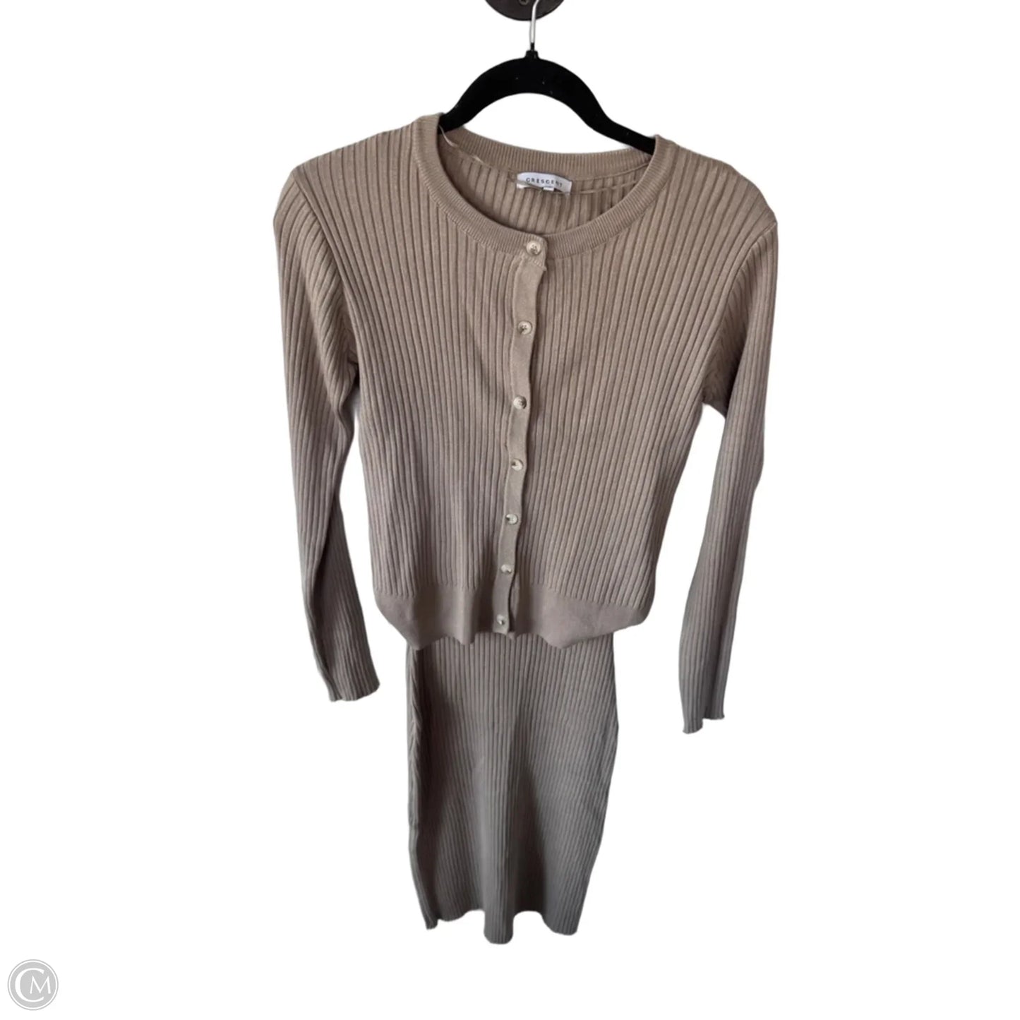 Dress Set 2pc By Cmc In Tan, Size: S
