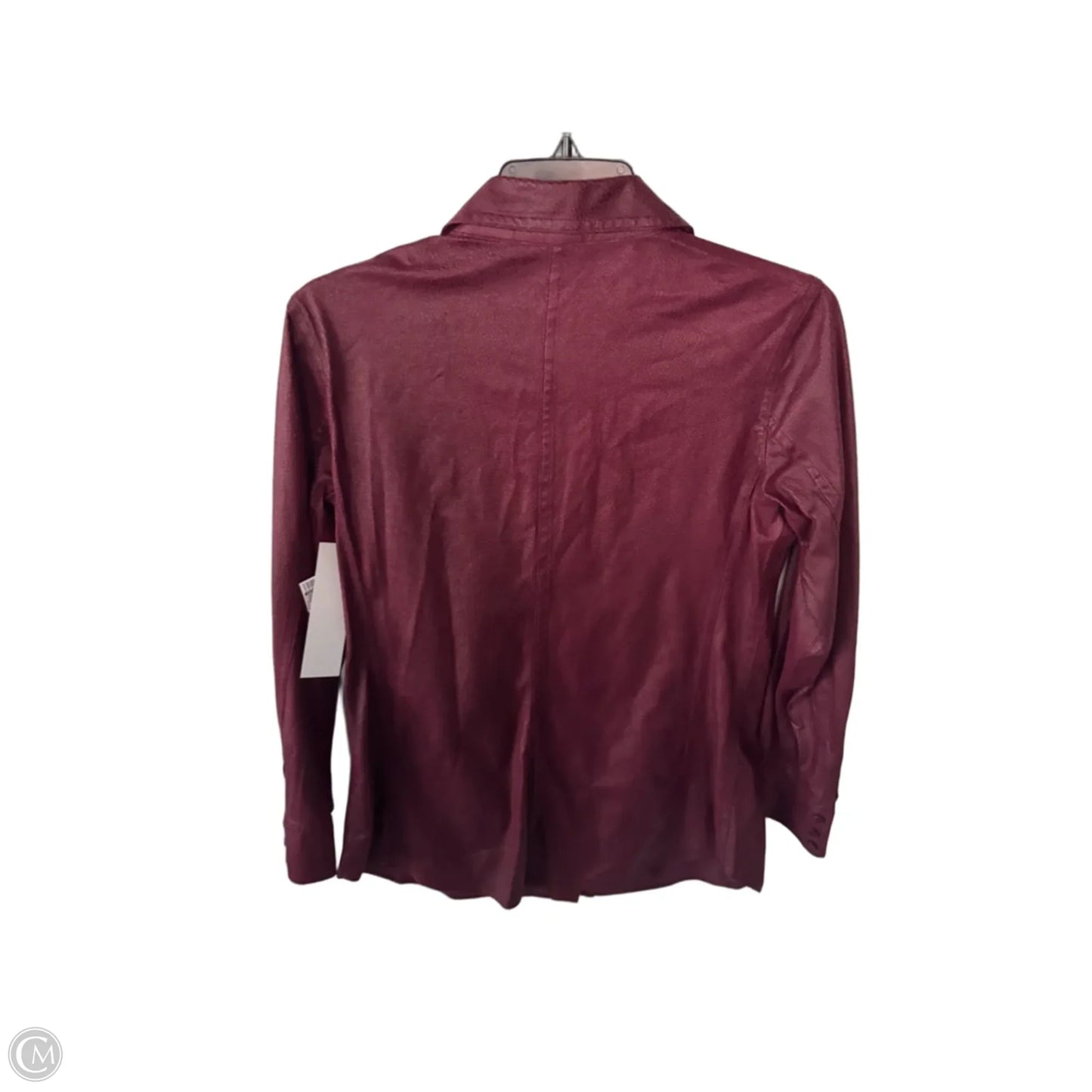 Jacket Shirt By Chicos In Red, Size: S