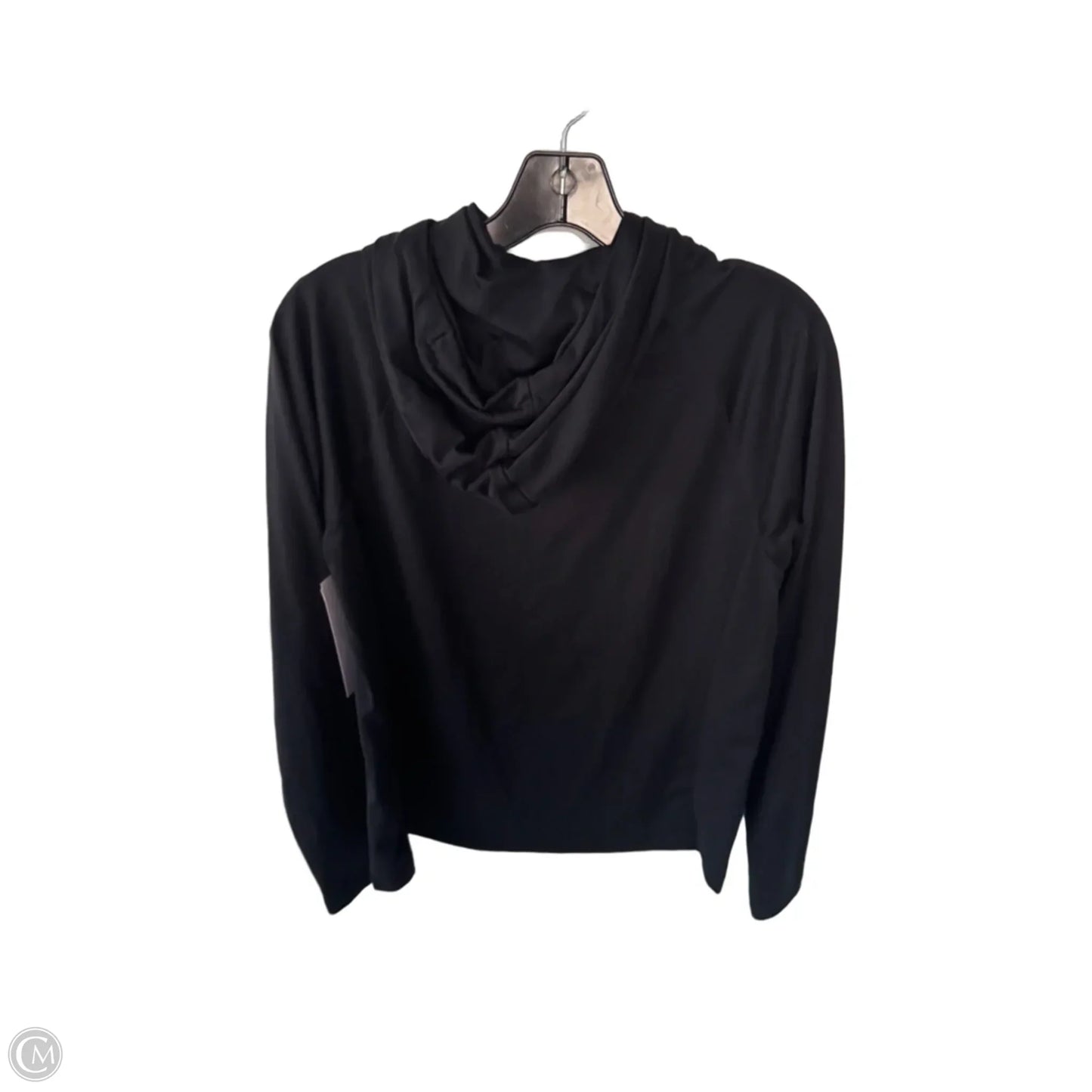 Athletic Top Long Sleeve Hoodie By Under Armour In Black, Size: M