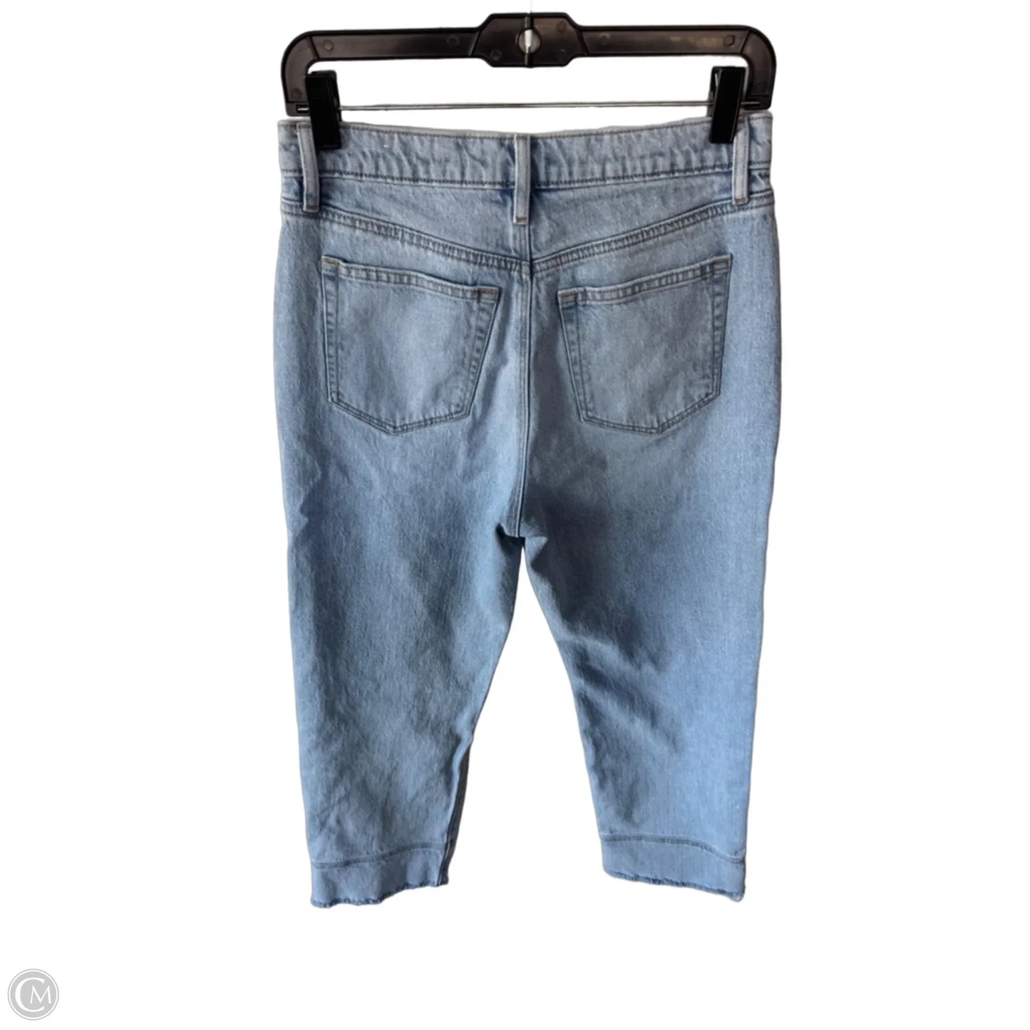 Jeans Straight By Loft In Blue Denim, Size: 4