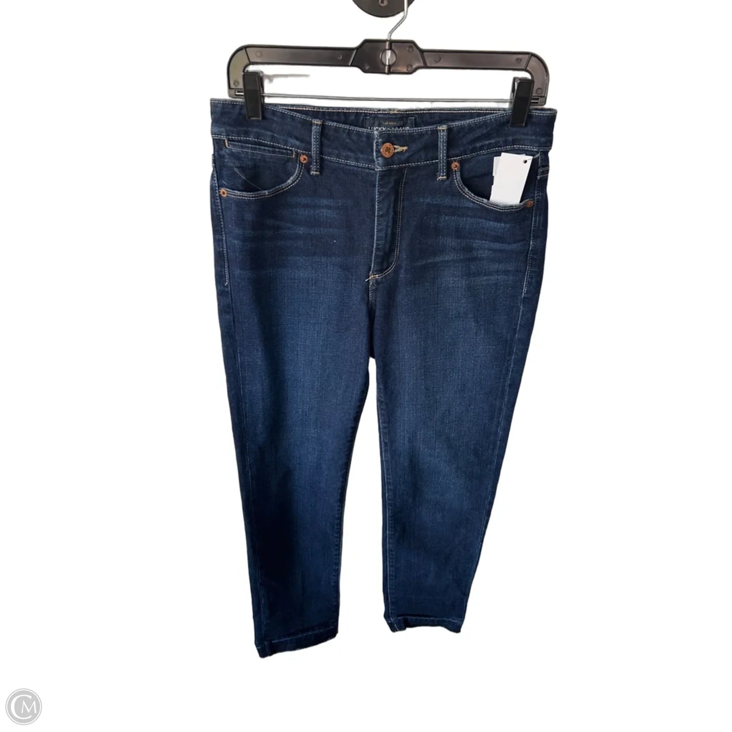 Jeans Cropped By Lucky Brand In Blue Denim, Size: 6