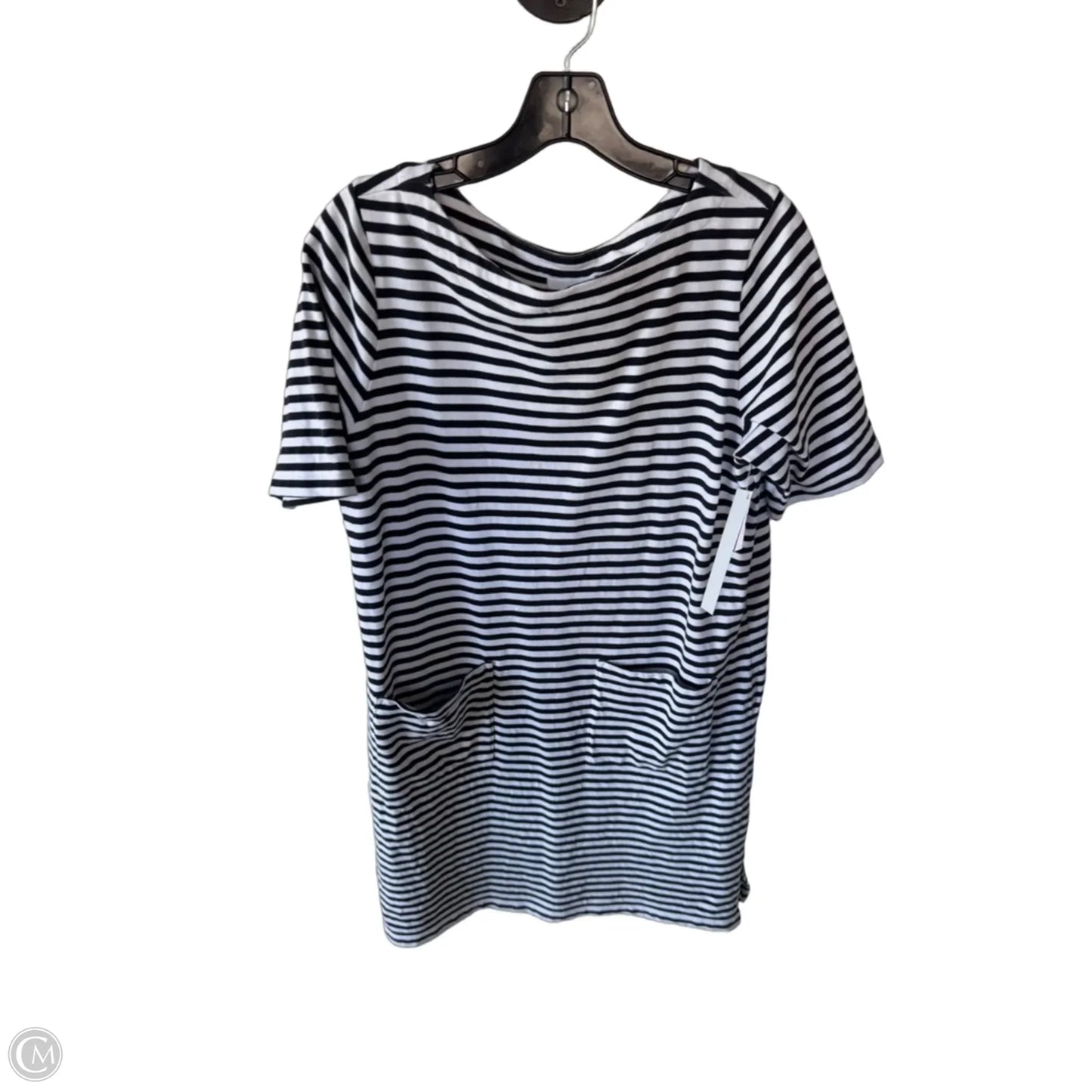 Dress Casual Short By J. Jill In Blue & White, Size: M